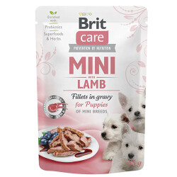 Brit Care Mini Puppy Kuzu Etli Soslu Fileto Küçük Irk Yavru Köpek Konservesi 85 Gr