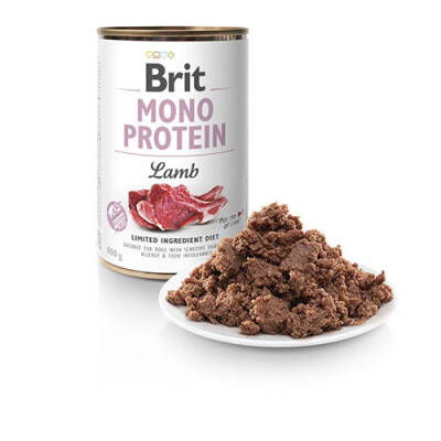 Brit Mono Protein Kuzu Etli Hassas Yetişkin Köpek Konservesi 400 Gr - 2