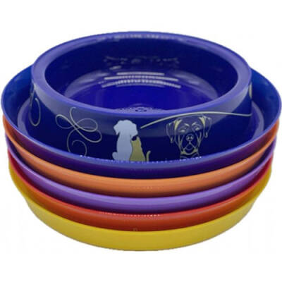 Catlif Desenli Modern Kedi Plastik Mama Kabı - 1