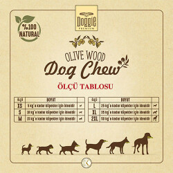 Doggie Doğal Zeytin Ağacı Köpek Çiğneme Oyuncağı 2XL 50 kg - 3