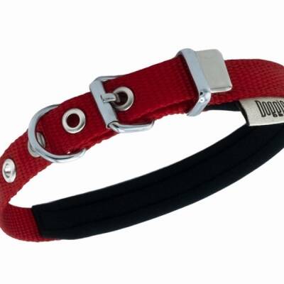 Doggie Konfor Dokuma Köpek Boyun Tasması Kırmızı 1,5x20 25 Cm - 3