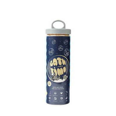 M-Pets Bathtime Hızlı Kuruyan Kedi ve Köpek Havlusu Sarı 64x43 Cm - 1
