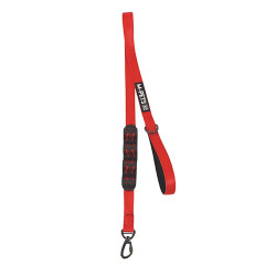M-Pets Flex Köpekler İçin Şok Emici Gezdirme Kayışı Kırmızı-Siyah 120 Cm - 2