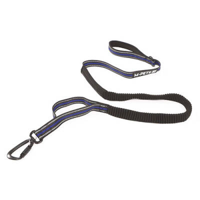 M-Pets Hiking Jogging Elastik Köpek Yürüyüş Tasması Mavi 2,5x140-200 Cm - 1