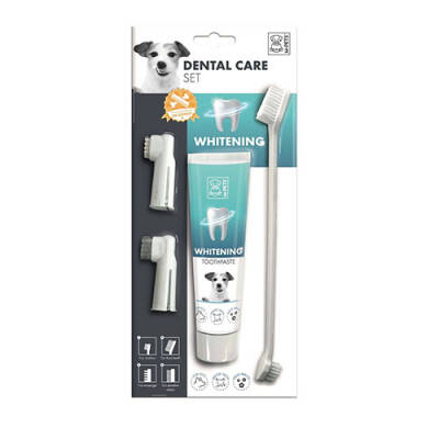 M-Pets Köpekler İçin Beyazlatıcı Diş Fırçalama Seti 31,5x14x4 Cm - 1