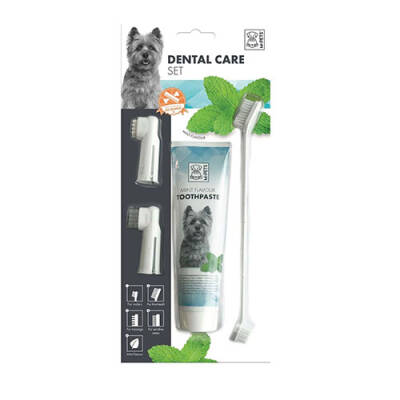 M-Pets Köpekler İçin Nane Aromalı Diş Fırçalama Seti 31,5x14x4 Cm - 1
