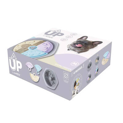M-Pets Level Up Ayarlanabilir Köpek Yavaş Beslenme Mama Kabı Medium 29,8x29,8x8,6 Cm - 1