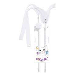 M-Pets Mooncat Olta Kedi Oyuncağı Beyaz 2'li 40 Cm