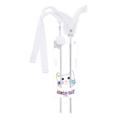 M-Pets Mooncat Olta Kedi Oyuncağı Beyaz 2'li 40 Cm - 1
