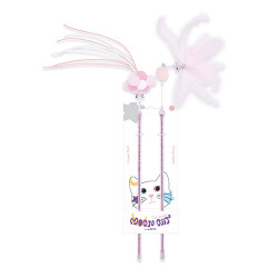 M-Pets Mooncat Olta Kedi Oyuncağı Pembe 2'li 40 Cm