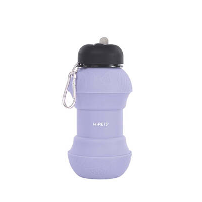 M-Pets On The Road Lavanta Moru Katlanabilir Köpek Seyahat Suluğu 200-550 ml - 3