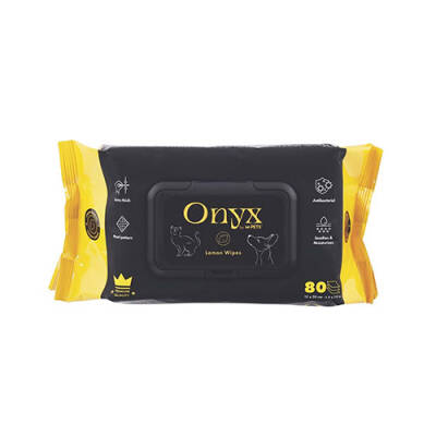 M-Pets Onyx Limon Kokulu Kedi ve Köpek Temizleme Mendili 80'li - 1