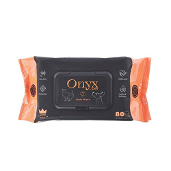 M-Pets Onyx Şeftali Kokulu Kedi ve Köpek Temizleme Mendili 80'li