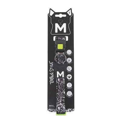 M-Pets Urban Style Freestyle Köpek Boyun Tasması Siyaz Beyaz Large 38,1x66 Cm - 1