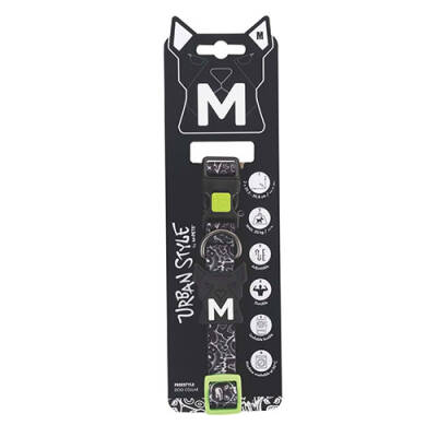 M-Pets Urban Style Freestyle Köpek Boyun Tasması Siyaz Beyaz Medium 30,5x50,8 Cm - 1