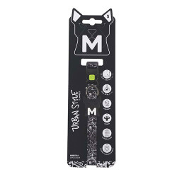 M-Pets Urban Style Freestyle Köpek Boyun Tasması Siyaz Beyaz Small 22,9x35,6 Cm