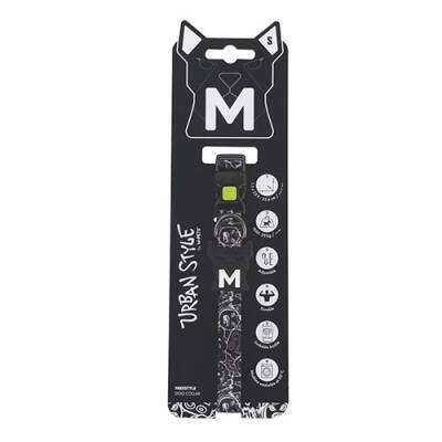 M-Pets Urban Style Freestyle Köpek Boyun Tasması Siyaz Beyaz Small 22,9x35,6 Cm - 1