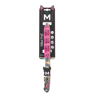M-Pets Urban Style Graffti Köpekler İçin Şok Emici Gezdirme Kayışı Medium 2x120 Cm - 1