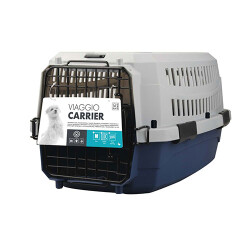 M-Pets Viaggio Carrier IATA Kedi ve Köpek Taşıma Çantası Mavi-Gri 68x47,6x42 Cm