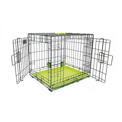 M-Pets Voyager 2 Kapılı Köpek Kafesi XLarge Yeşil 106x71x76 Cm - 3