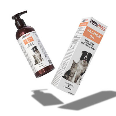 Pawmas Salmon Oil Omega 3 ve Omega 6 Kedi ve Köpekler İçin Somon Yağı 200 Ml - 2