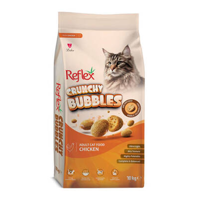 Reflex Crunchy Bubbles Tavuklu Yetişkin Kedi Maması 10 Kg - 1