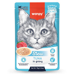 Wanpy Stew Sos İçinde Ton Balıklı Yetişkin Kedi Konservesi 70 Gr